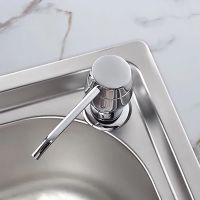 Дозатор для моющего средства Haiba Хром арт-HB405 — фото 2, Дозаторы для кухонных моек