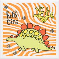 Керамический декор Kerama Marazzi Динозаврики 3 матовый OP\A228\5009 20х20 см арт-OP\A228\5009 — фото 1, Керамическая плитка