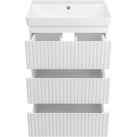 Тумба с раковиной Brevita Victory 60 Белая матовая арт-УТ000024308 — фото 4, Тумбы с раковиной