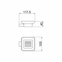 Мыльница Allen Brau Infinity Хром арт-6.21004-00 — фото 2, Мыльницы
