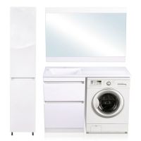 Тумба под раковину Style Line Даллас Люкс Plus 120 Белая арт-СС-00002338 — фото 8, Тумбы под раковину