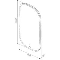 Зеркало AM.PM Func 55 с подсветкой с ИК-сенсорным выключателем арт-M8FMOX0551WGH — фото 10, Зеркала в ванную комнату