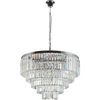 Люстра Divinare Nova Прозрачная Хром арт-3001/02 LM-13 — фото 1, Люстры