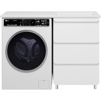 Тумба с раковиной Misty Чегет 120 R Белая глянцевая арт-УТ000013837 — фото 2, Тумбы с раковиной