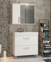 Тумба под раковину Vigo Nova 80 Белая арт-tn.NOV.MIR.80.2Y — фото 5, Тумбы под раковину