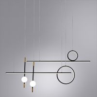 Товар: Подвесной светильник Artelamp Polaris Белый Золото Черный арт-A2610SP-85BK - фото 2 Подвесной светильник Artelamp Polaris Белый Золото Черный арт-A2610SP-85BK — фото 2, Подвесные светильники