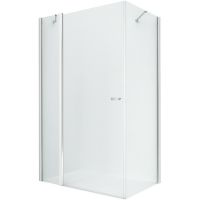 Душевой уголок New Trendy New Soleo Chrome 90x100 профиль Хром стекло прозрачное арт-K-0396 — фото 1, Прямоугольные душевые уголки