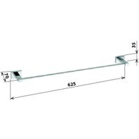 Держатель для полотенец Bemeta Plaza Хром арт-118104042 — фото 2, Полотенцедержатели