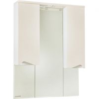 Зеркало со шкафом Bellezza Эйфория 100 с подсветкой Бежевое арт-4619117180077 — фото 1, Зеркальные шкафы в ванную