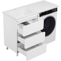 Тумба с раковиной Misty Чегет 120 L Белая глянцевая арт-УТ000013566 — фото 3, Тумбы с раковиной