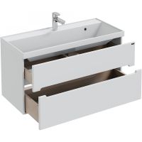 Тумба под раковину СанТа Лондон 100 подвесная Белая арт-224008л — фото 2, Тумбы под раковину