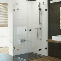 Душевой уголок Ravak Brilliant BSRV4-90 90х90 профиль Хром стекло Transparent арт-1UV77A00Z1 — фото 1, Квадратные душевые уголки