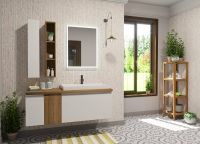 Подвесной шкаф Эстет Malibu 20 L Белый арт-ФР-00007132 — фото 4, Шкафы для ванной