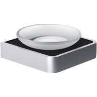 Мыльница Damixa Jupiter Черная Хром арт-DA7734200 — фото 1, Мыльницы