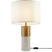 Настольная лампа Maytoni Table Floor Bianco Белая Латунь арт-Z030TL-01BS — фото 2, Настольные лампы