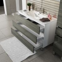 Товар: Тумба с раковиной SanVit Кубэ-3 120 с фактурой под дерево Акация светлая арт-kkube3120 - фото 2 Тумба с раковиной SanVit Кубэ-3 120 с фактурой под дерево Акация светлая арт-kkube3120 — фото 2, Тумбы с раковиной