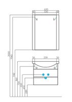 Тумба под раковину Aquaton Ария 65 М подвесная Белая арт-1A123301AA010 — фото 5, Тумбы под раковину
