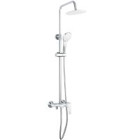 Товар: Душевая система Frap Белая Хром арт-F2431 - фото 1 Душевая система Frap Белая Хром арт-F2431 — фото 1, Душевые стойки