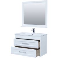 Тумба с раковиной Aquanet Бостон 100 подвесная Белый матовый арт-260666 — фото 10, Тумбы с раковиной