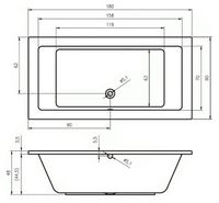 Товар: Акриловая ванна Riho Lusso 180x90 (BA7700500000000) без гидромассажа арт-B026001005 - фото 9 Акриловая ванна Riho Lusso 180x90 (BA7700500000000) без гидромассажа арт-B026001005 — фото 9, Акриловые ванны