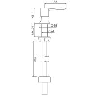 Дозатор для моющего средства Splenka Сатин арт-S710.02.05 — фото 2, Дозаторы для кухонных моек