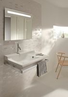 Зеркало Jacob Delafon Parallel 80 с подсветкой с подогревом и инфракрасным выключателем арт-EB1413RU-NF — фото 2, Зеркала в ванную комнату