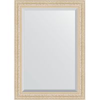 Зеркало Evoform Exclusive 105х75 с фацетом в багетной раме - Старый гипс 82 мм арт-BY 1292 — фото 1, Зеркала в ванную комнату