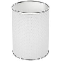 Ведро для мусора Geralis Punto Белое, кант Хром, 3 л арт-M-PWH-B — фото 1, Мусорные ведра