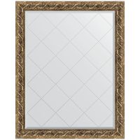 Зеркало Evoform Exclusive-G 121х96 с гравировкой в багетной раме - Фреска 84 мм арт-BY 4356 — фото 1, Зеркала в ванную комнату