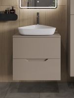 Тумба с раковиной Orange Line 60 подвесная Латте матовый арт-Li-60TuLMDF+B07-500W — фото 3, Тумбы с раковиной