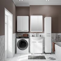 Тумба под раковину Runo Эрика 60 Белая арт-00-00004147 — фото 3, Тумбы под раковину