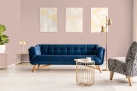 Обои Hygge 77 Colors Флизелин (1*10,05) Бежевый/Розовый, Однотонные арт-C9 03 — фото 2, Обои для стен