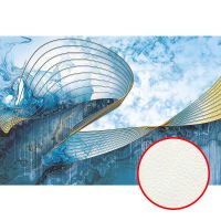 Фреска Ortograf Misto 33224 Фактура флок FLK Флизелин (4*2,7) Синий/Золото, Абстракция арт-33224 (флок FLK) — фото 1, Фрески
