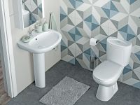 Унитаз компакт Santek Анимо с бачком и сиденьем арт-1WH110038 — фото 8, Напольные унитазы