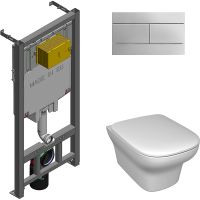 Товар: Комплект унитаза с инсталляцией Jacob Delafon Vox с сиденьем Микролифт и клавишей смыва Хром арт-E21746RU-00 - фото 1 Комплект унитаза с инсталляцией Jacob Delafon Vox с сиденьем Микролифт и клавишей смыва Хром арт-E21746RU-00 — фото 1, Комплекты унитаз + инсталляция