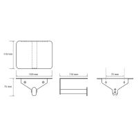 Держатель туалетной бумаги Bemeta Organic Black Черный матовый арт-167112150 — фото 2, Держатели туалетной бумаги