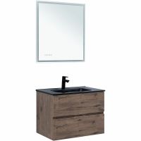 Тумба под раковину Aquanet Алвита New 70 подвесная Дуб веллингтон табак арт-334185 — фото 9, Тумбы под раковину