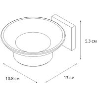 Мыльница Fixsen Lux Chrome Хром арт-FX-15008 — фото 3, Мыльницы