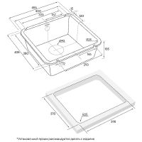 Кухонная мойка Paulmark Unter 45 Белая арт-PM204543-WH — фото 4, Кухонные мойки