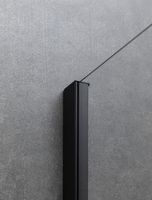 Душевая дверь Allen Brau Priority 100 профиль Черный брашированный стекло прозрачное арт-3.31006.BBA — фото 12, Распашные душевые двери