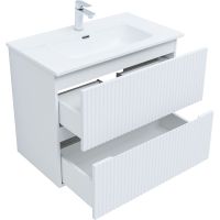 Тумба под раковину Aquanet Джейн 80 подвесная Белая матовая арт-313286 — фото 4, Тумбы под раковину