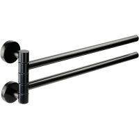 Полотенцедержатель Migliore Fortis двойной поворотный Черный матовый арт-31765 — фото 1, Полотенцедержатели