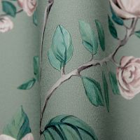 Обои Andrea Rossi Cheradi Винил на флизелине (1,06*10,05) Зеленый, Птицы/Цветы арт-54396-6 — фото 2, Обои для стен