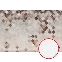 Фреска Ortograf Splendo 31759 Фактура бархат FX Флизелин (4*2,7) Серый/Коричневый, Ромб/Штукатурка арт-31759 (бархат FX) — фото 1, Фрески