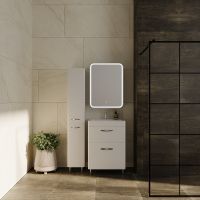 Зеркальный шкаф Style Line Каре 55 L с подсветкой Белый арт-СС-00002373 — фото 12, Зеркальные шкафы в ванную