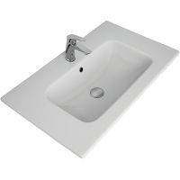 Комплект мебели для ванной ASB-Woodline Рома 80Н Белый арт-10855+27654+12221 — фото 6, Комплекты мебели для ванной