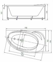 Товар: Акриловая ванна Aquatek Бетта 170x97 R без гидромассажа с фронтальной панелью с каркасом (разборный) со слив-переливом арт-BET170-0000100 - фото 4 Акриловая ванна Aquatek Бетта 170x97 R без гидромассажа с фронтальной панелью с каркасом (разборный) со слив-переливом арт-BET170-0000100 — фото 4, Акриловые ванны