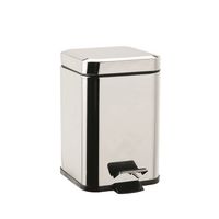 Ведро для мусора Colombo Design Black&White Хром арт-B9210.CR — фото 1, Мусорные ведра