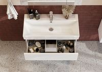 Тумба под раковину Roca Oleta 80 подвесная Белая матовая арт-A857640501 — фото 11, Тумбы под раковину