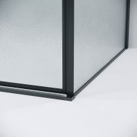 Душевая стенка Grossman Galaxy 70 профиль Черный матовый стекло шиншилла арт-200.K33.01.70.21.02 — фото 4, Боковые стенки